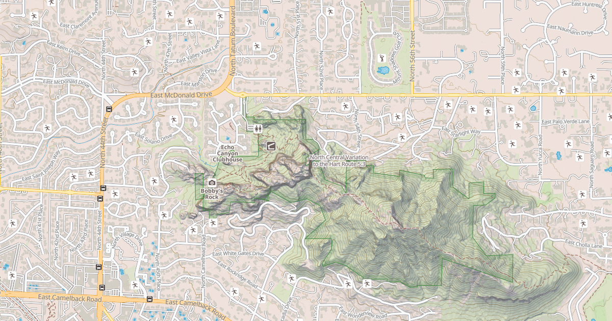 Map preview of North Central Variation to the Hart Route