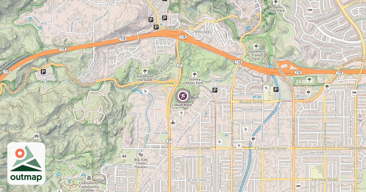 Map of Skull Rock