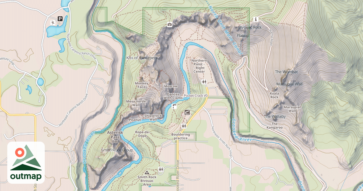Map of Pocket Crack