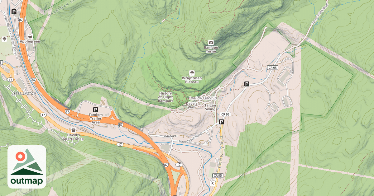 Map of Swallow Crack