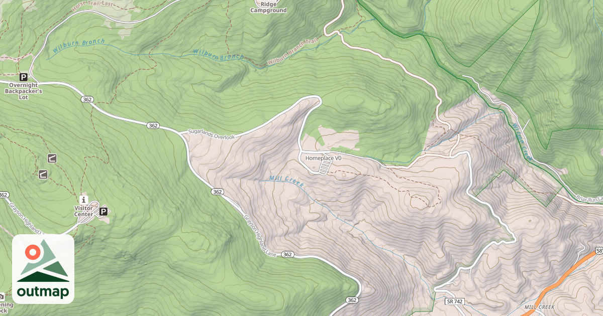 Map of Homeplace