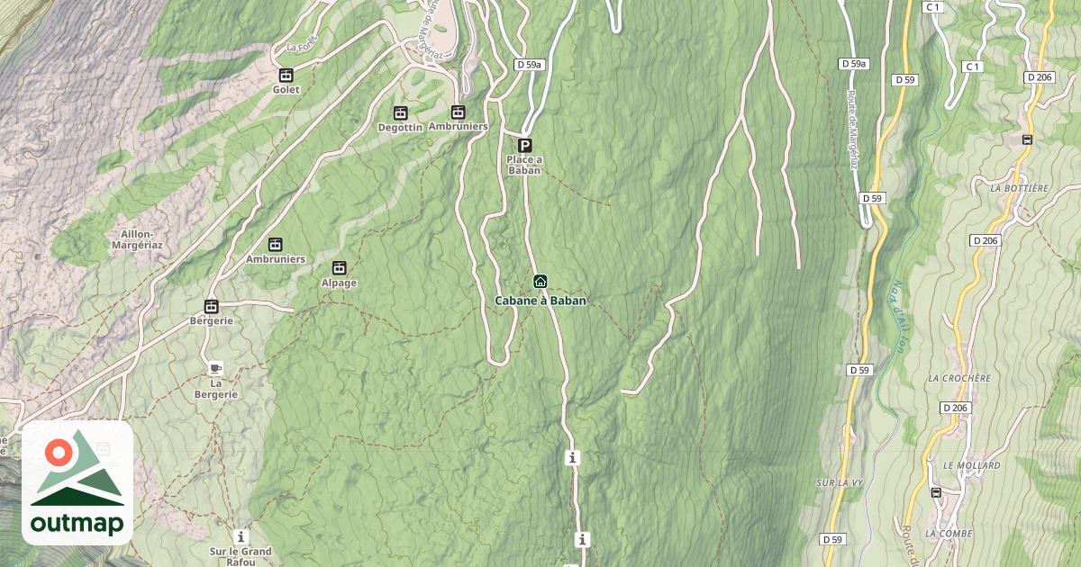 Map of Cabane à Baban