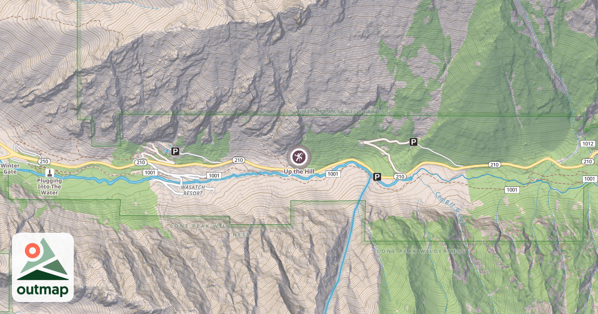 Map of Up the Hill