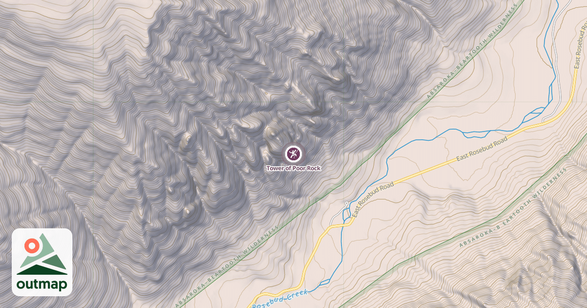 Map of Tower of Poor Rock