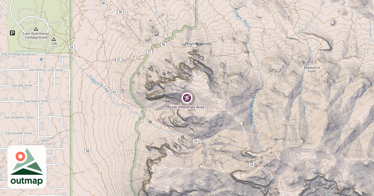 Map of Lost Dihedrals Area