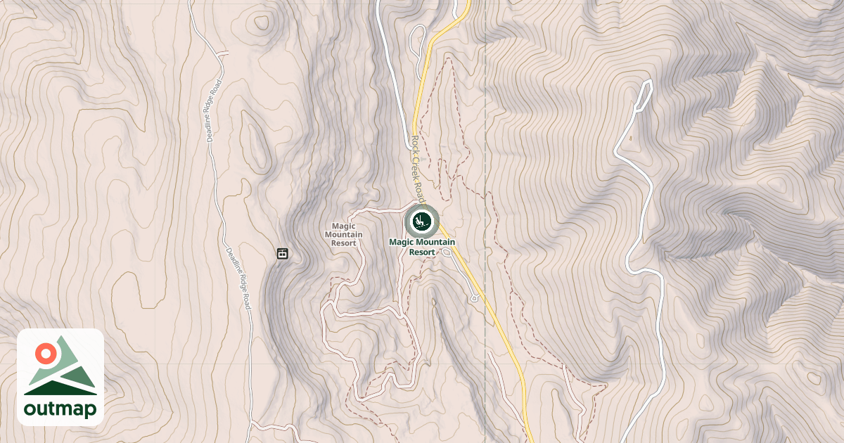 Map of Magic Mountain Resort