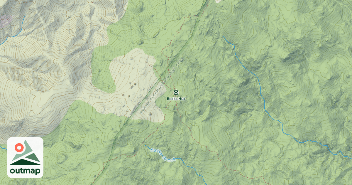 Map of Rocks Hut
