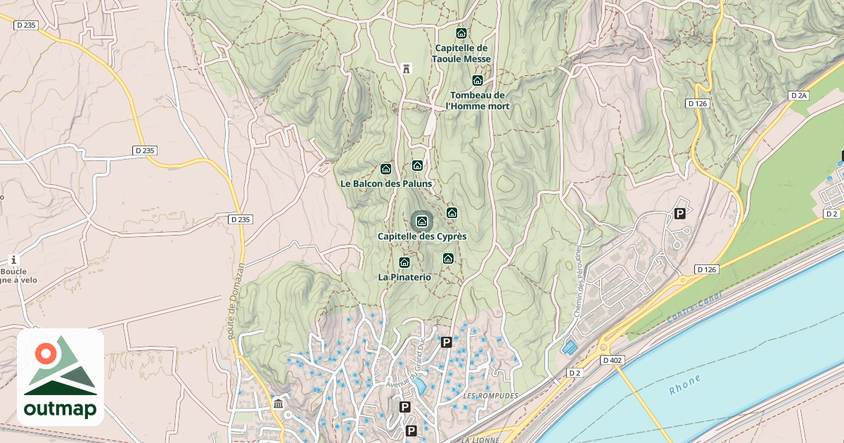 Map of Capitelle des Cyprès