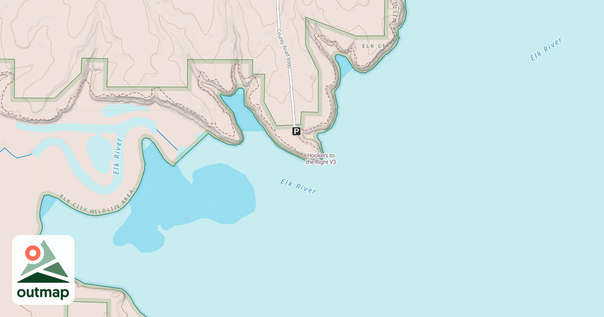 Map of Hookers to the Right