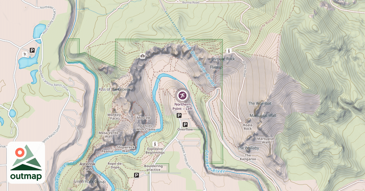 Map of Northern Point -- Left