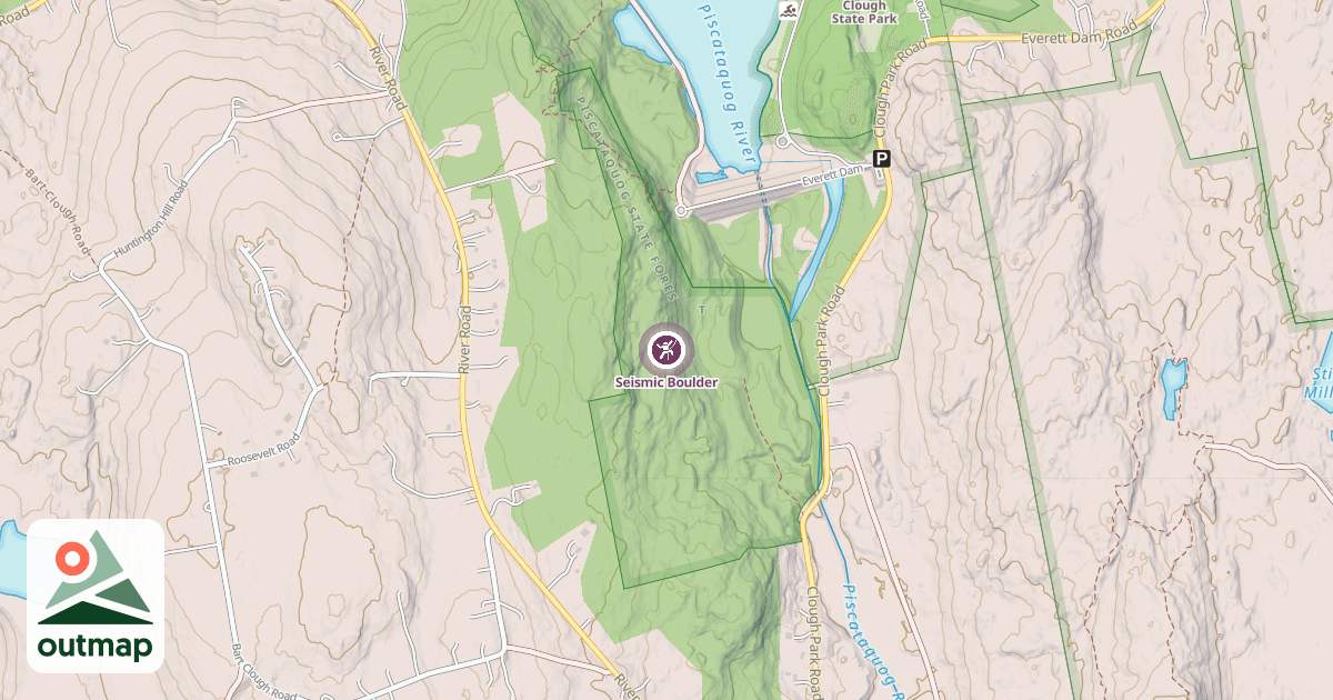 Map of Seismic Boulder