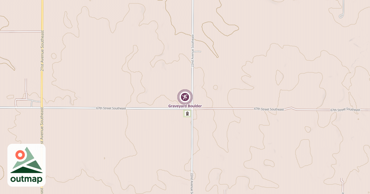 Map of Graveyard Boulder