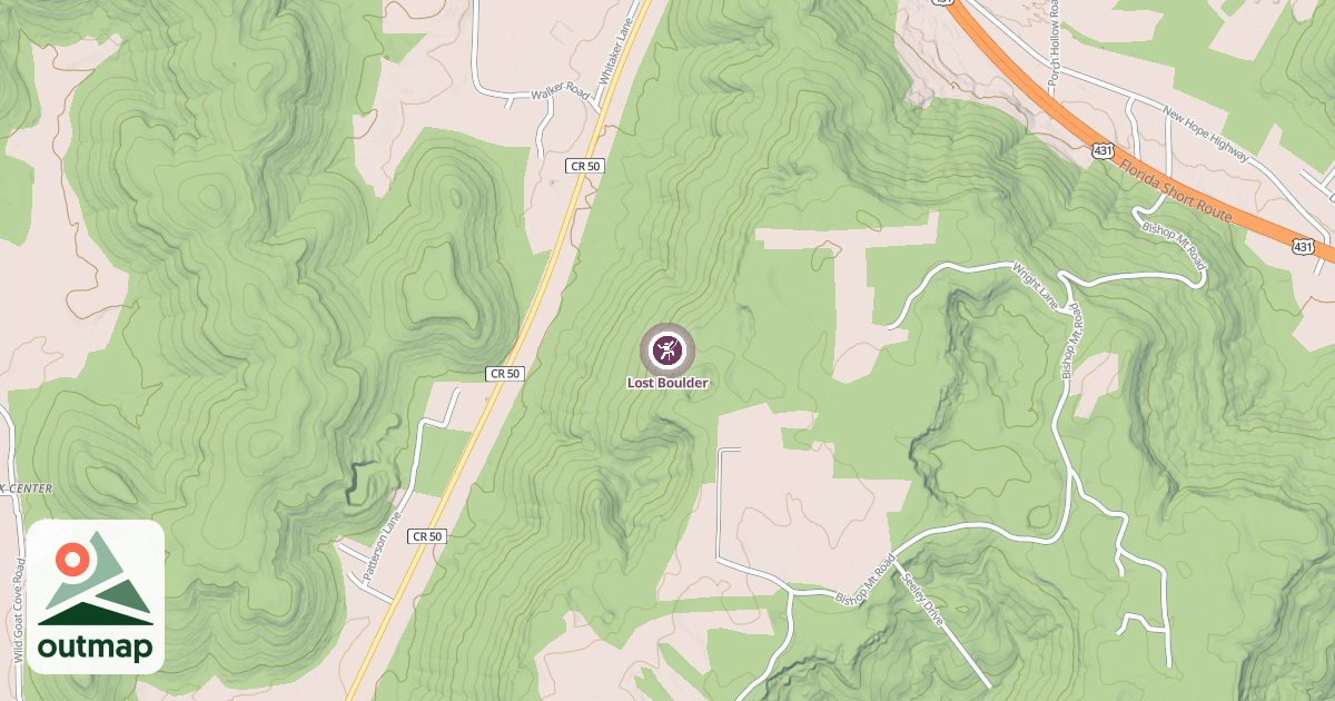 Map of Lost Boulder