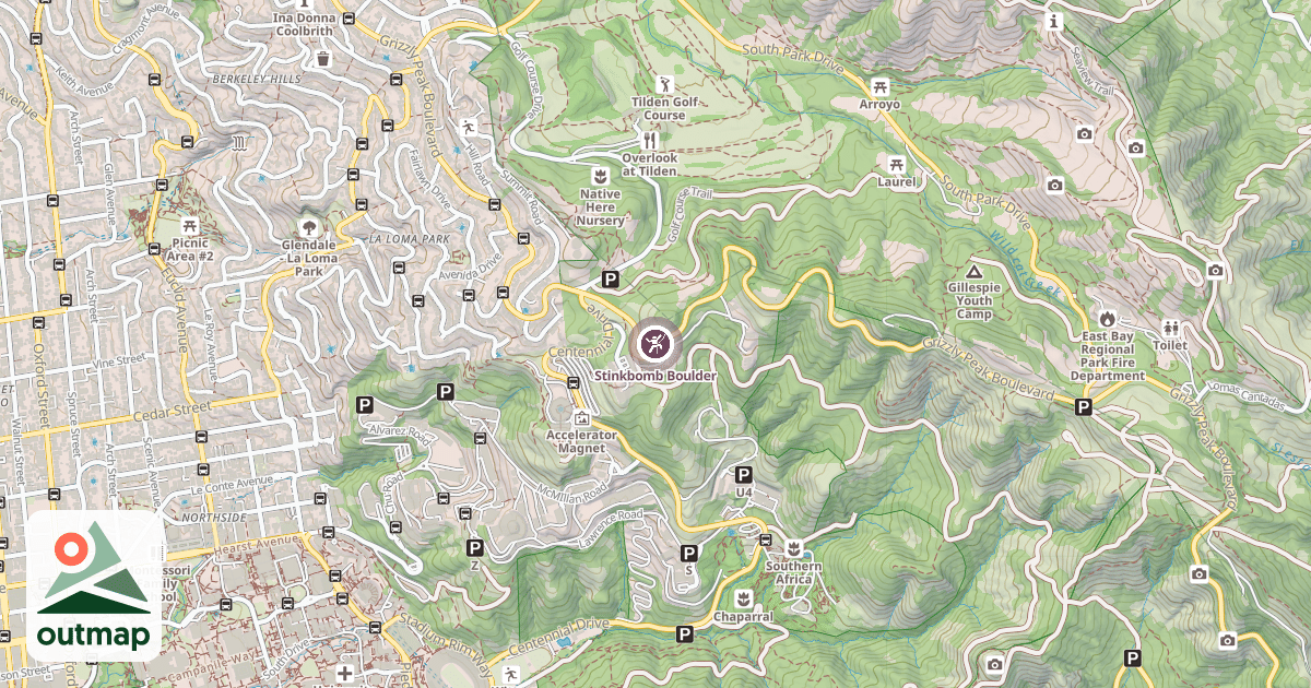 Map of Stinkbomb Boulder