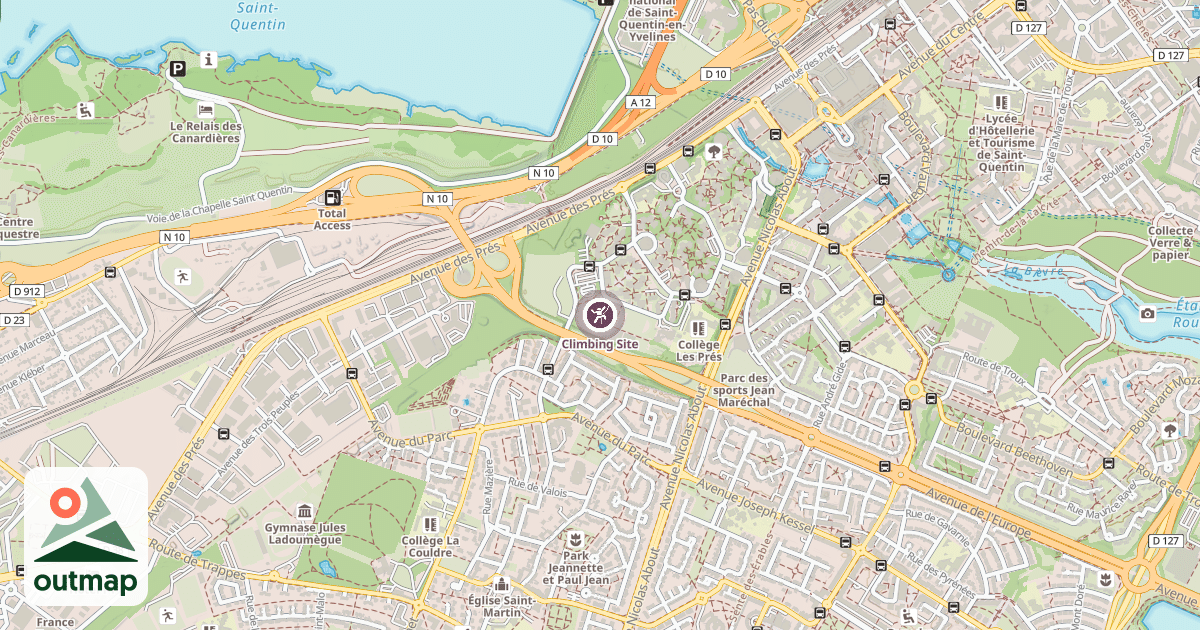 Map of Climbing Site