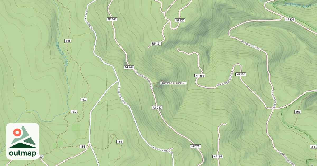 Map of Plumber's Crack