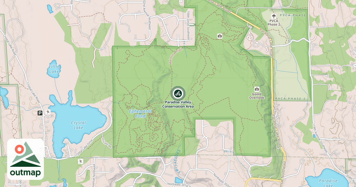 Map of Paradise Valley Conservation Area