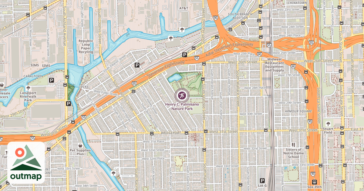 Map of Henry C. Palmisano Nature Park