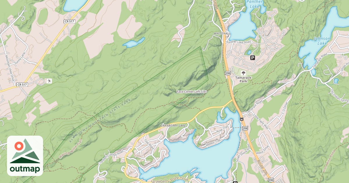 Map of Face Center Left
