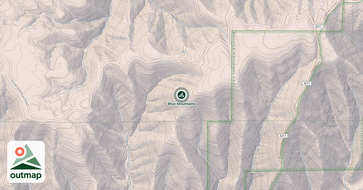 Map of Blue Mountains