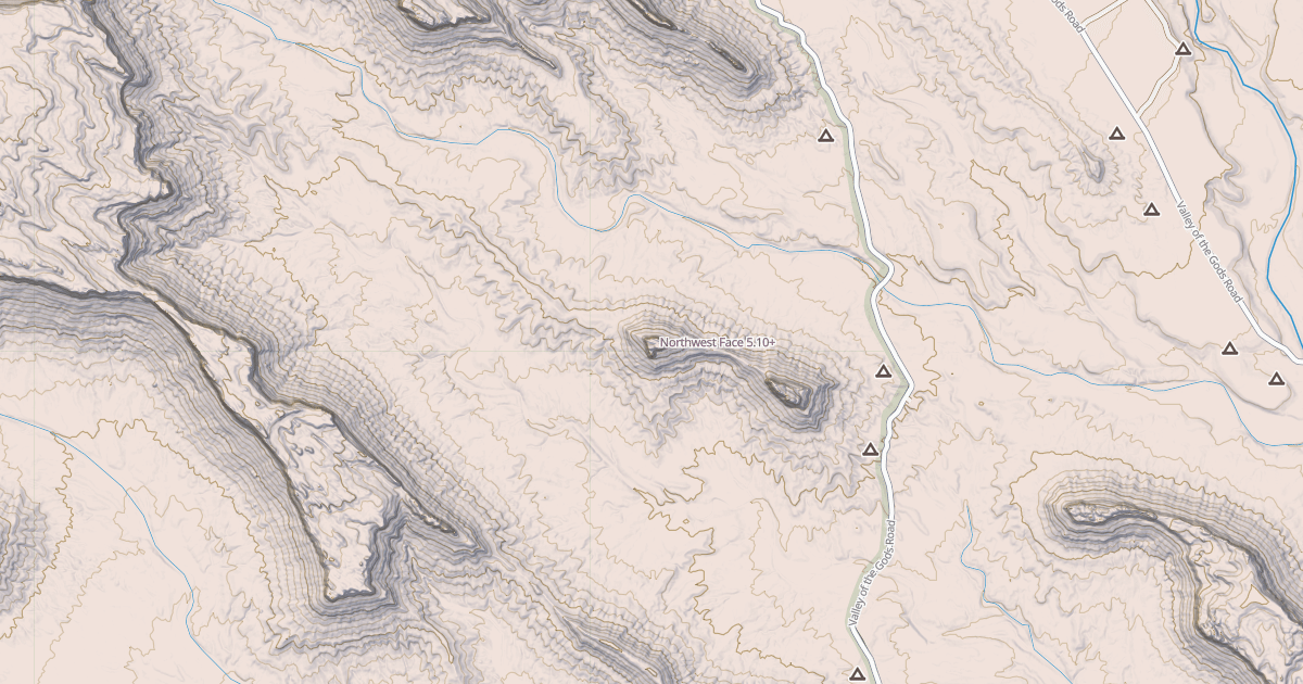 Map preview of Northwest Face