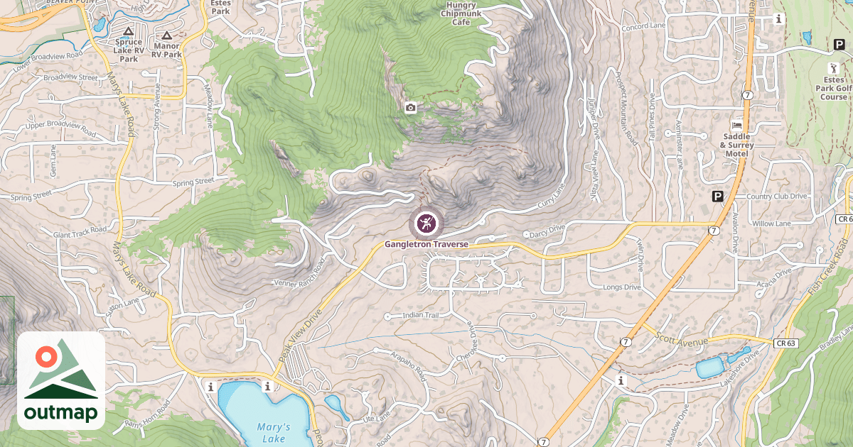 Map of Gangletron Traverse