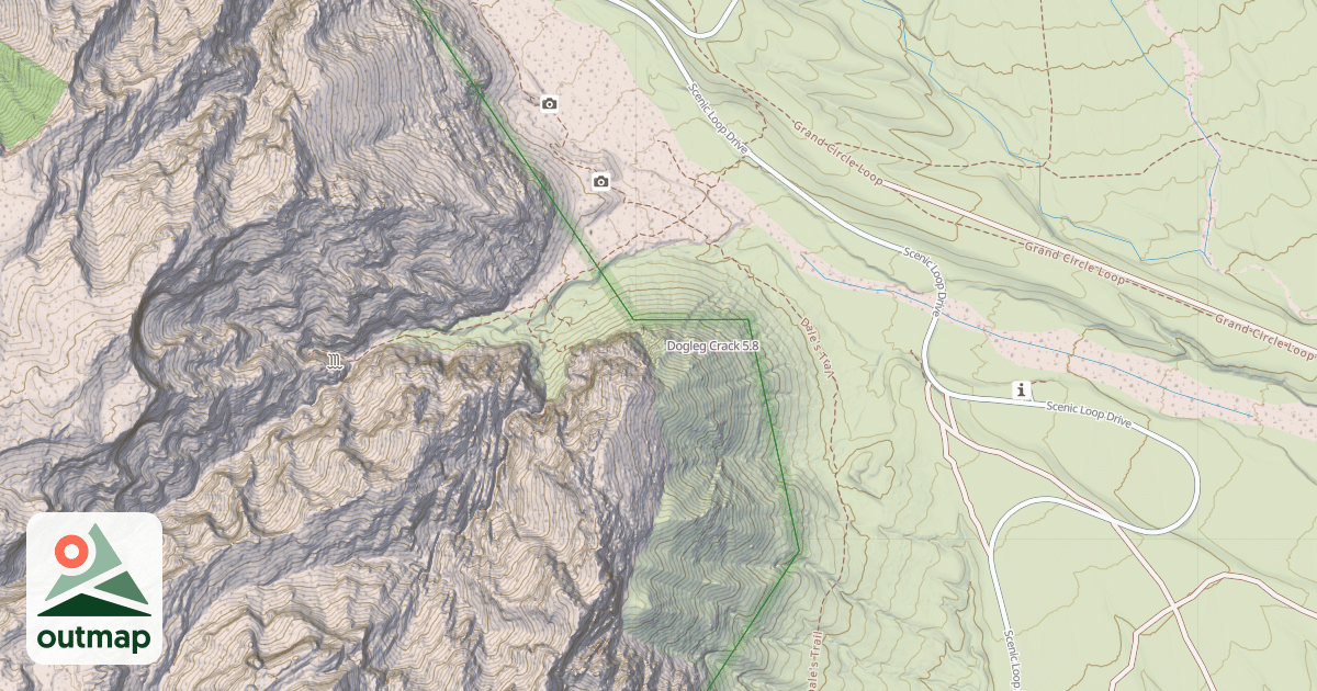Map of Dogleg Crack