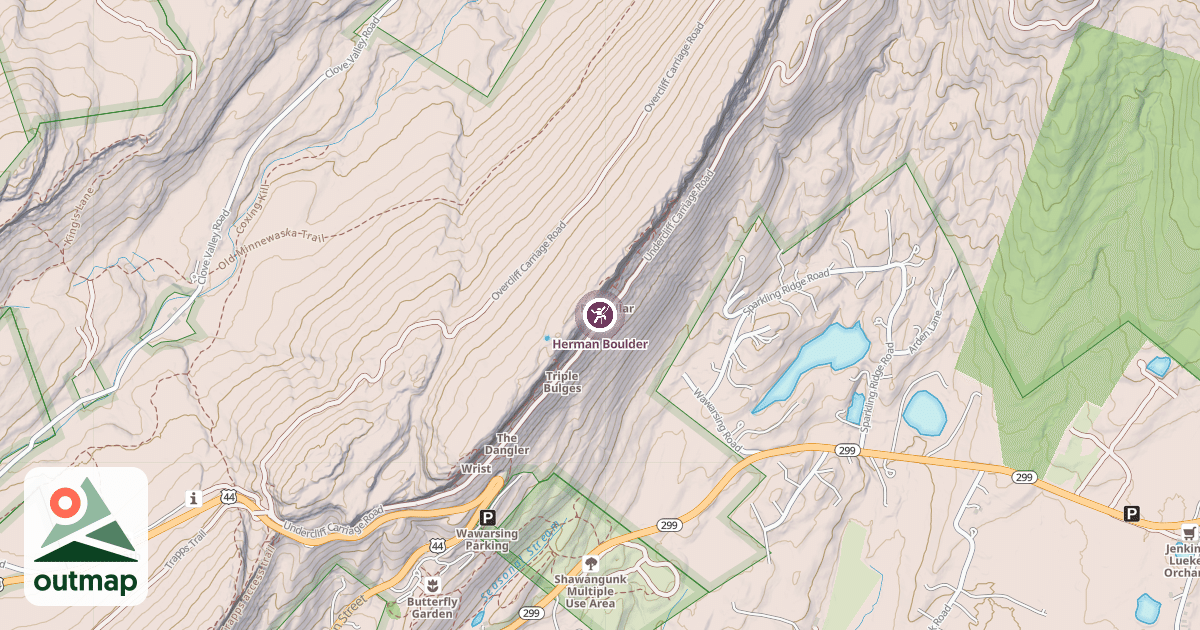 Map of Herman Boulder