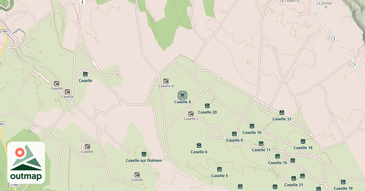 Map of Caselle 8
