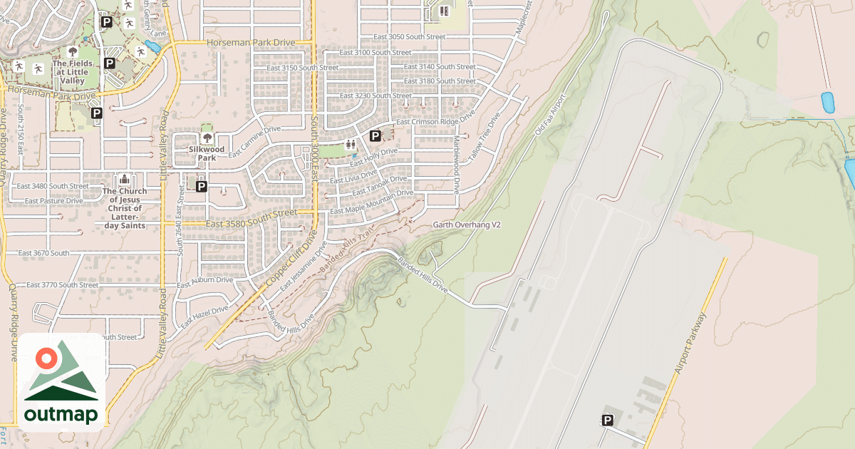Map of Garth Overhang