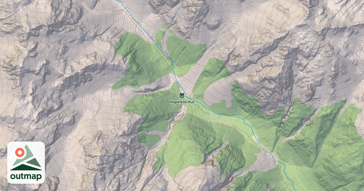 Map of Hopeless Hut