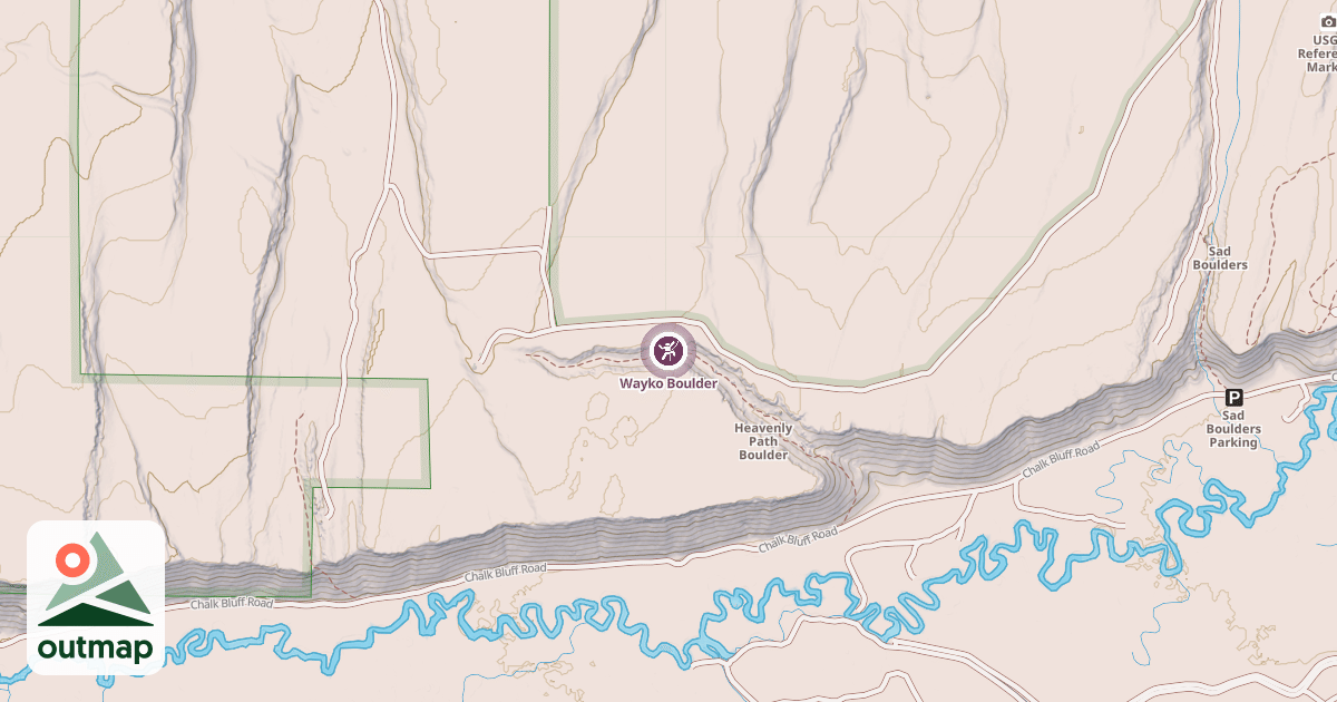 Map of Wayko Boulder