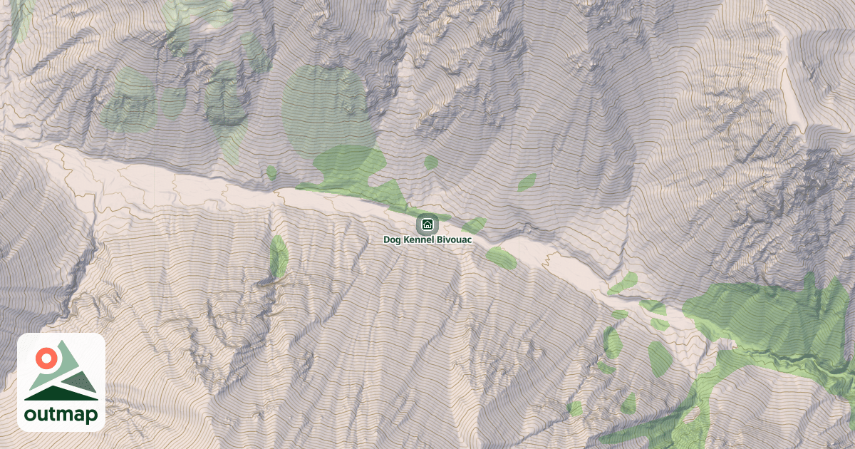 Map of Dog Kennel Bivouac
