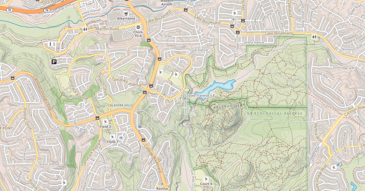 Map preview of Coyote Traverse