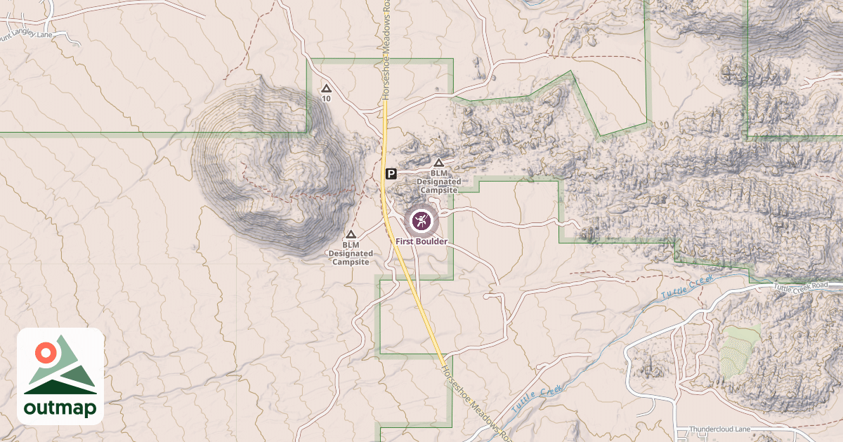 Map of First Boulder