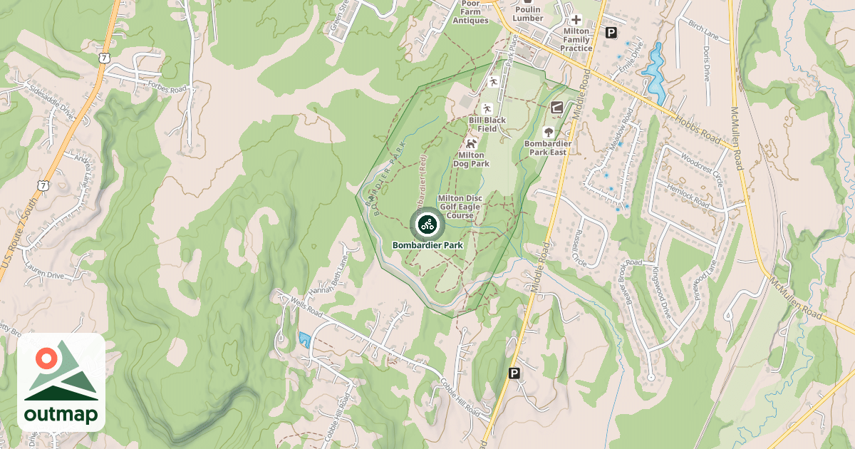 Map of Bombardier Park