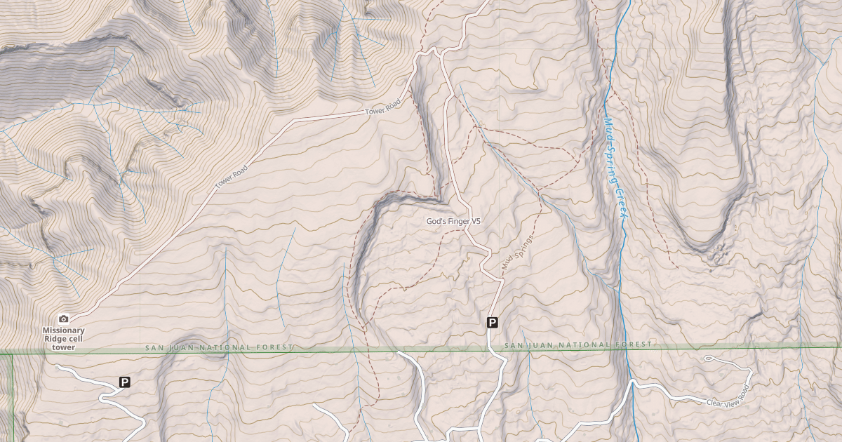 Map preview of God's Finger