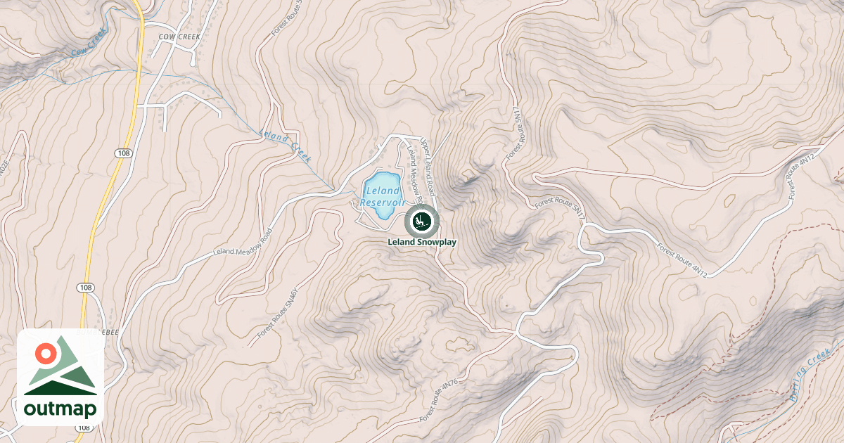 Map of Leland Snowplay
