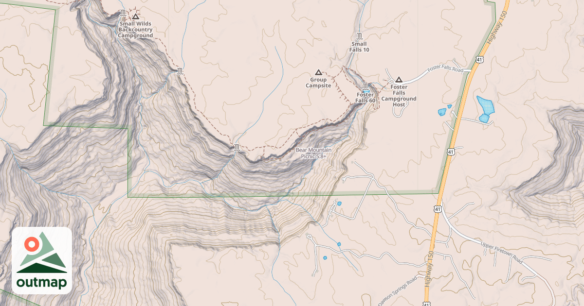 Map of Bear Mountain Picnic
