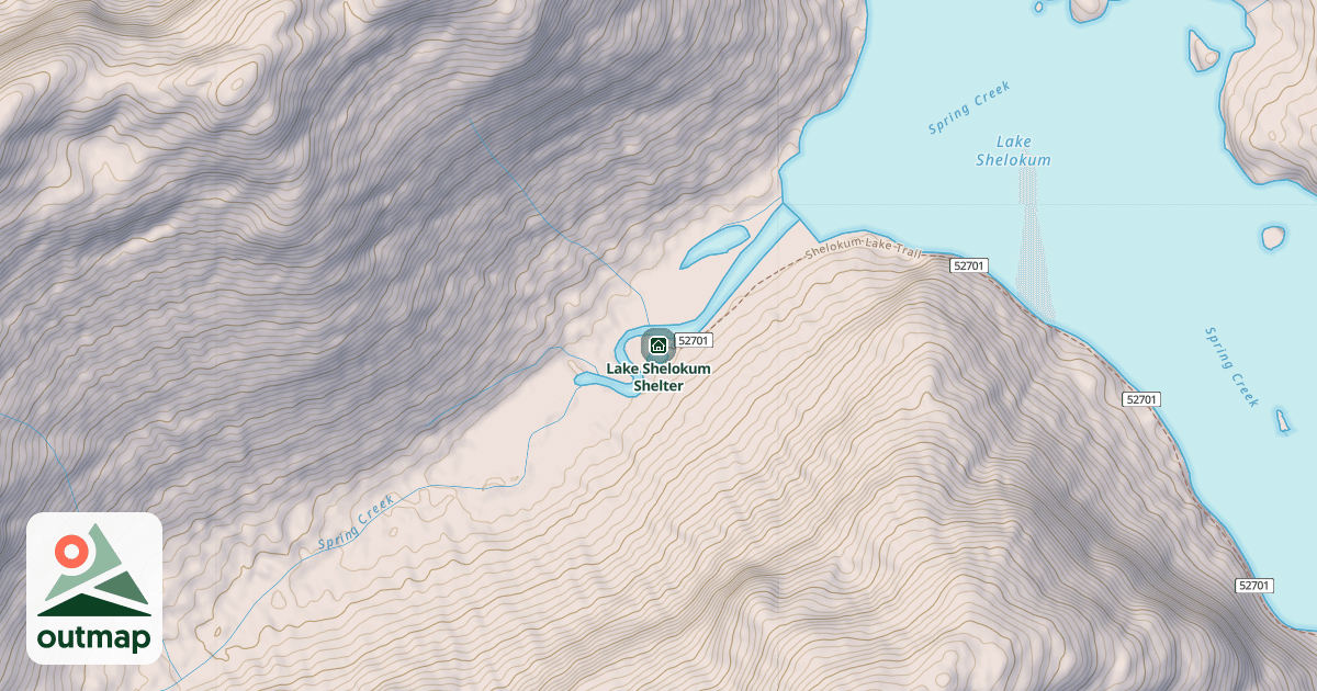 Map of Lake Shelokum Shelter