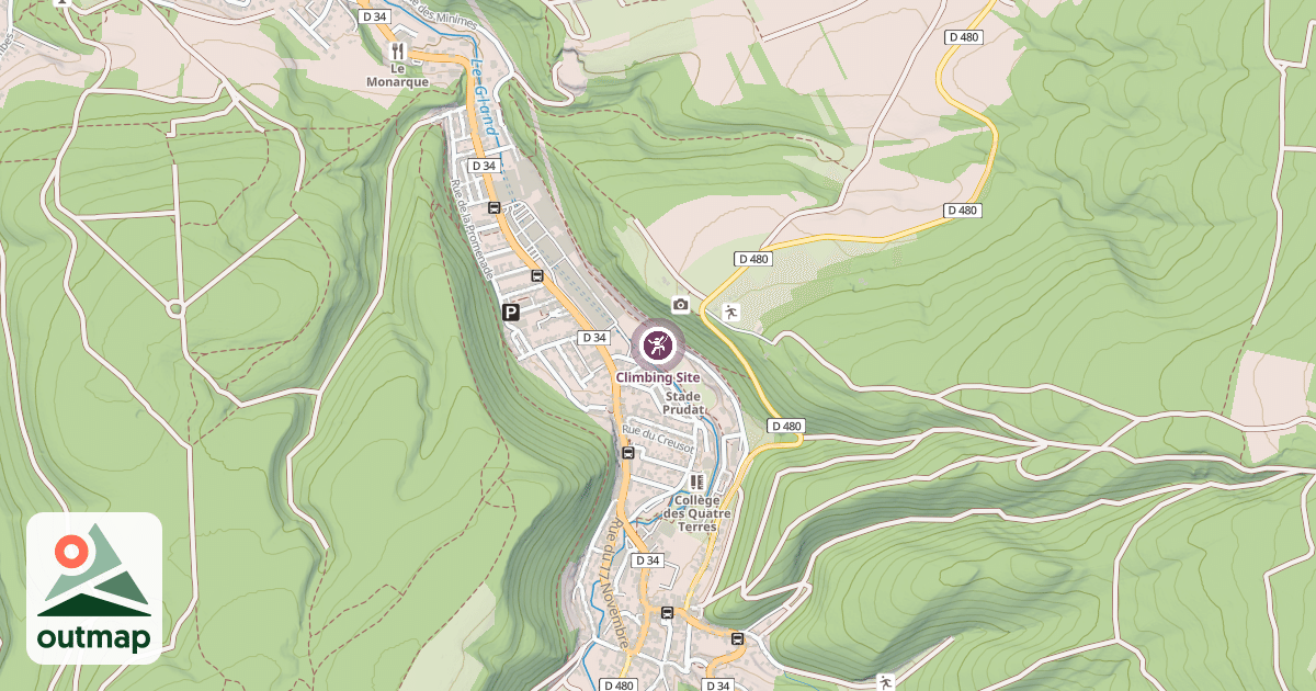 Map of Climbing Site