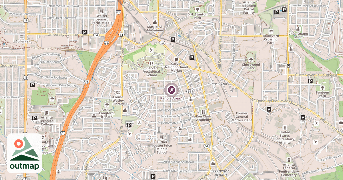 Map of Panola Area 1