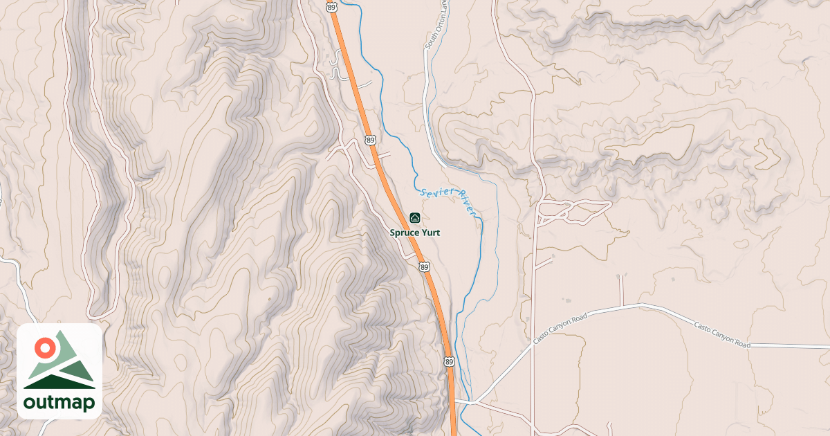 Map of Spruce Yurt