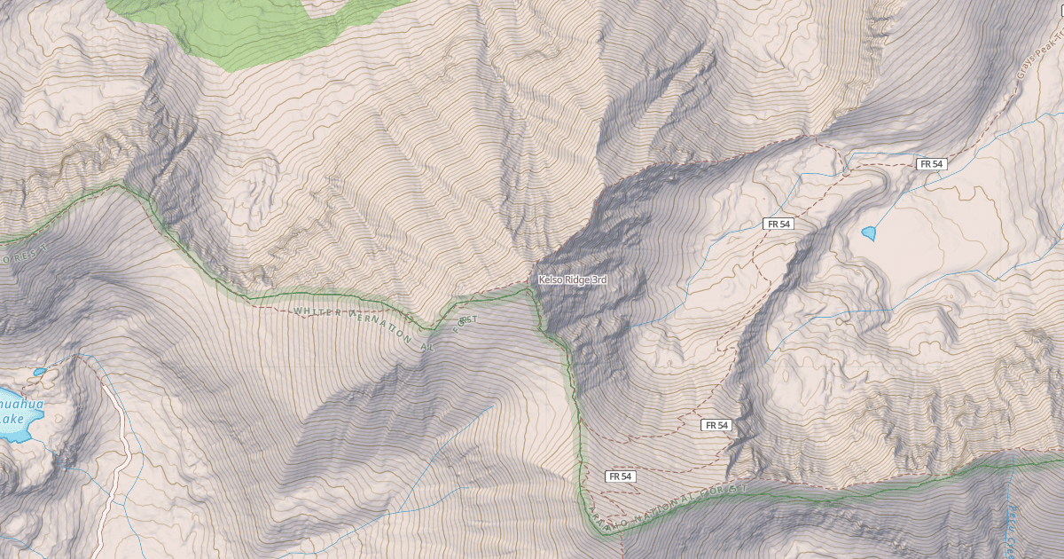 Map preview of Kelso Ridge