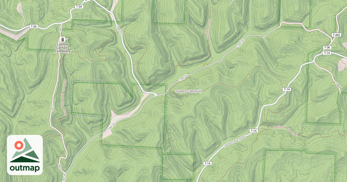 Map of Slopers Cabrón