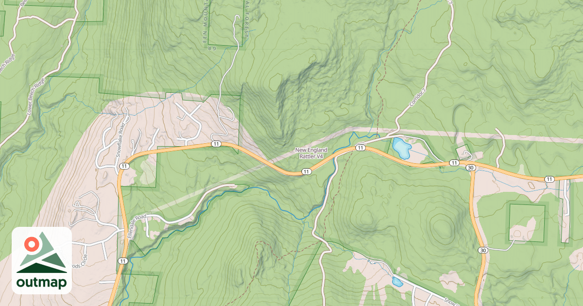 Map of New England Rattler