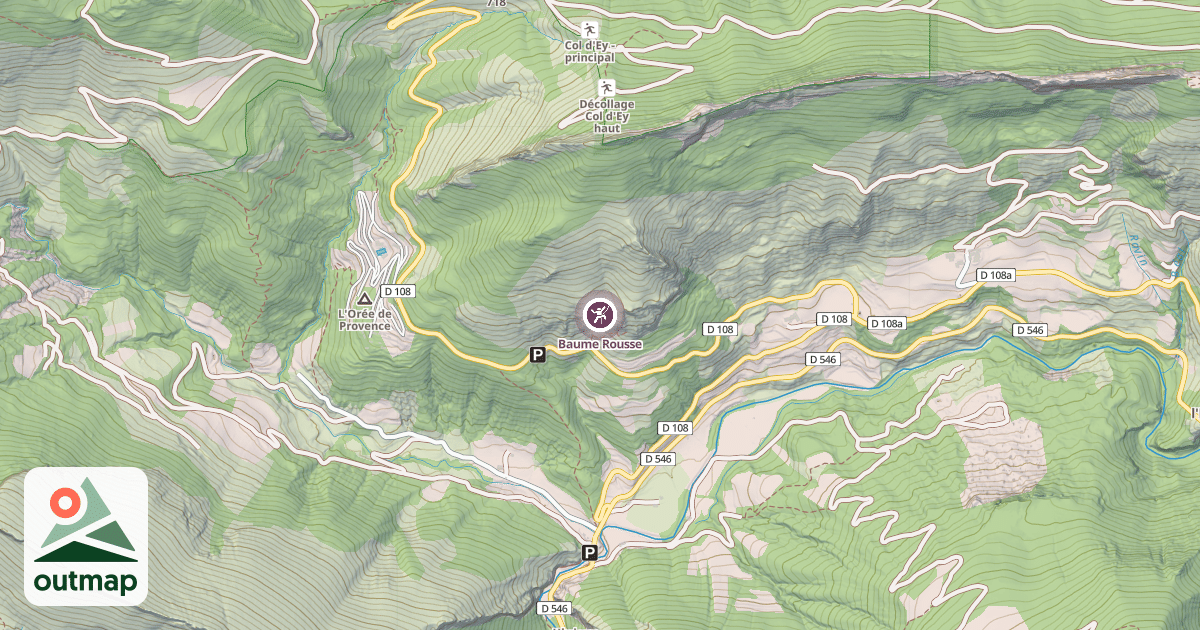 Map of Baume Rousse