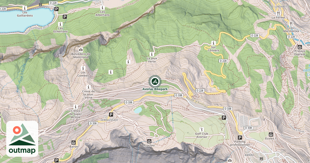 Map of Avoriaz Bikepark