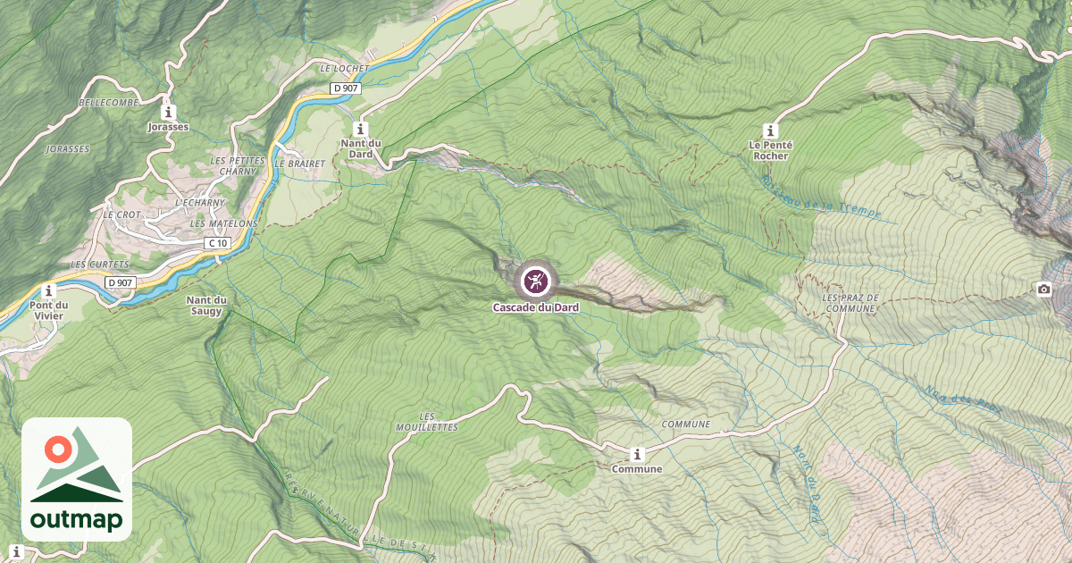 Map of Cascade du Dard