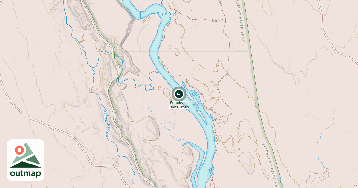 Map of Penobscot River Trails